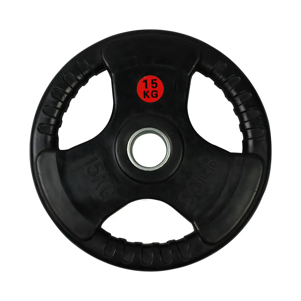 Disco Olimpico con Aza Circular Goma 25 kg 1
