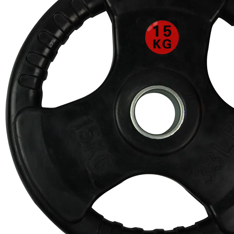 Disco Olimpico con Aza Circular Goma 25 kg 2