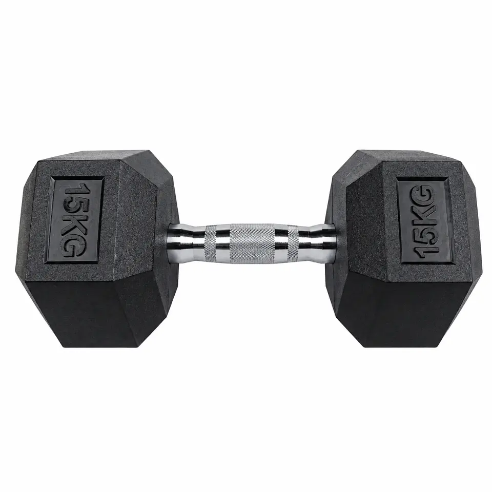 Mancuerna Hexagonal Goma 15 kg 1