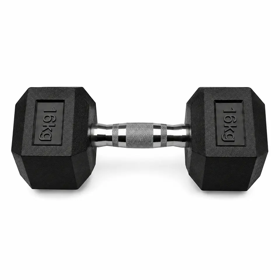 Mancuerna Hexagonal Goma 16 kg 1