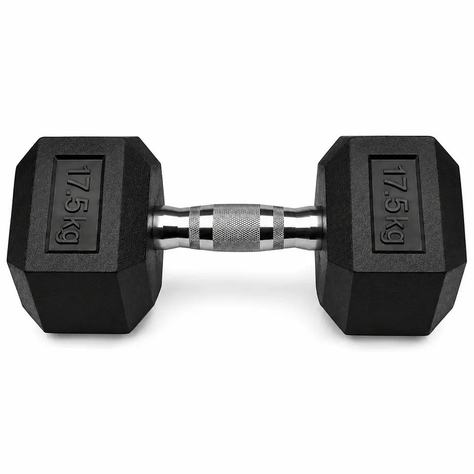 Mancuerna Hexagonal Goma 17.5 kg 1