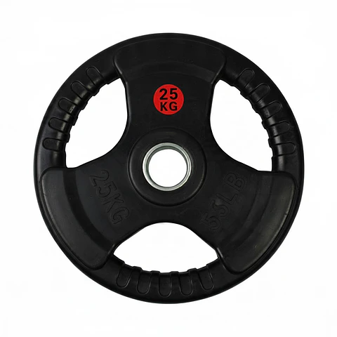 Disco Olimpico con Aza Circular Goma 25 kg