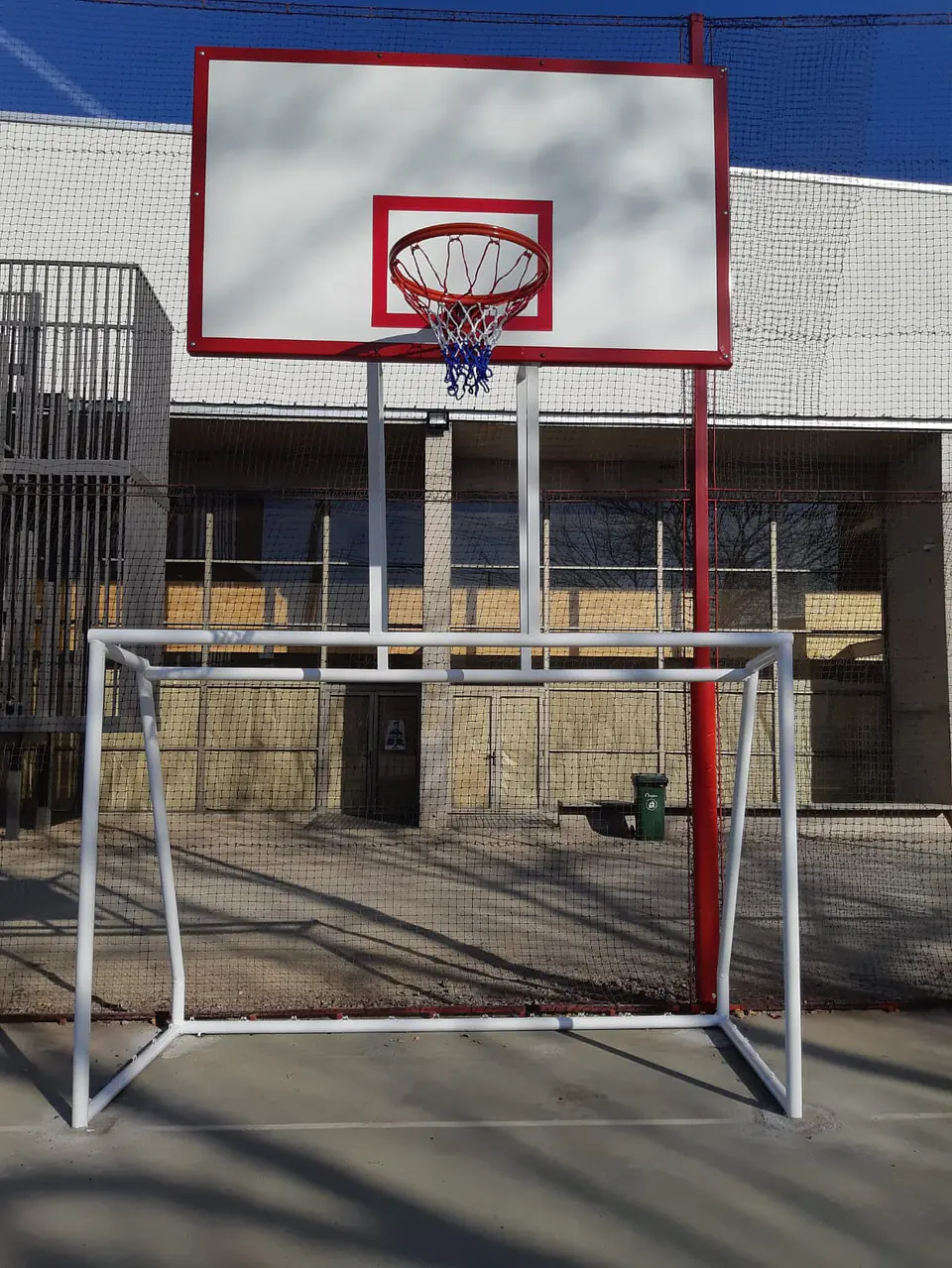 Arco de Futsal con Tablero Basquetbol Melamina 2 1/2