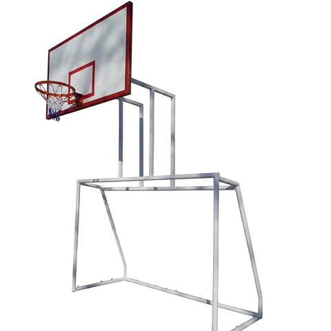 Arco de Futsal con Tablero Basquetbol Melamina 2x2cm