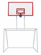 Arco de Futsal con Tablero Basquetbol Melamina 2x2cm - Miniatura 1