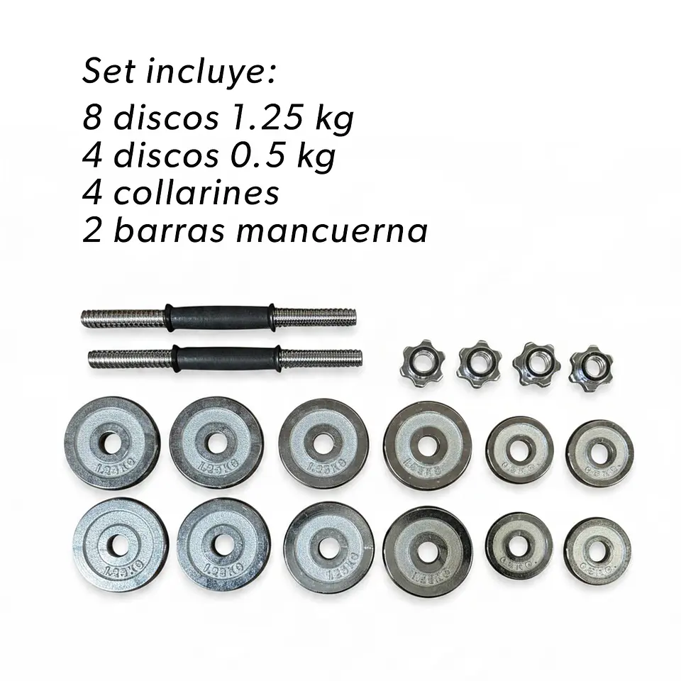 Set de Mancuernas de 15 kg Muuk  2
