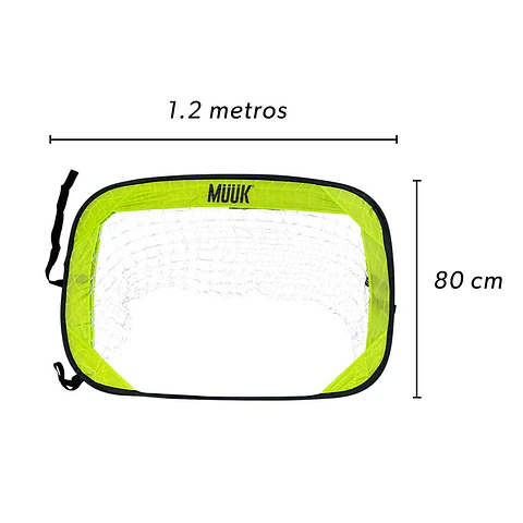 Arcos de Fútbol Plegables Pop-Up Muuk 120 x 80 cm