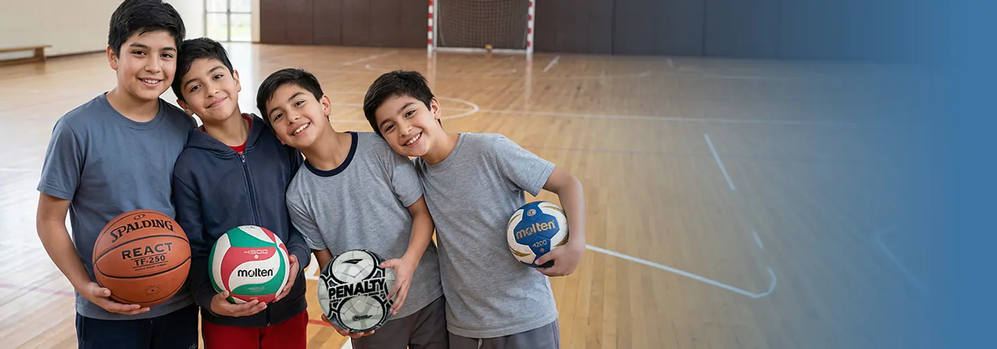 <B>BALONES DEPORTIVOS<BR>PARA CADA DISCIPLINA</B>