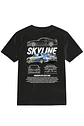 POLERA SKYLINE NEGRO -  BLANCA CLASSIC UNISEX  - Miniatura 1