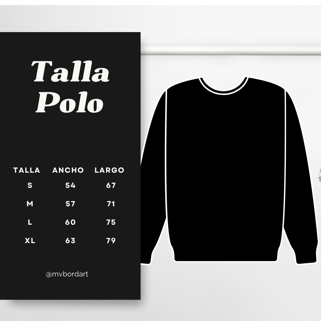 Guía de tallas Polerón polo