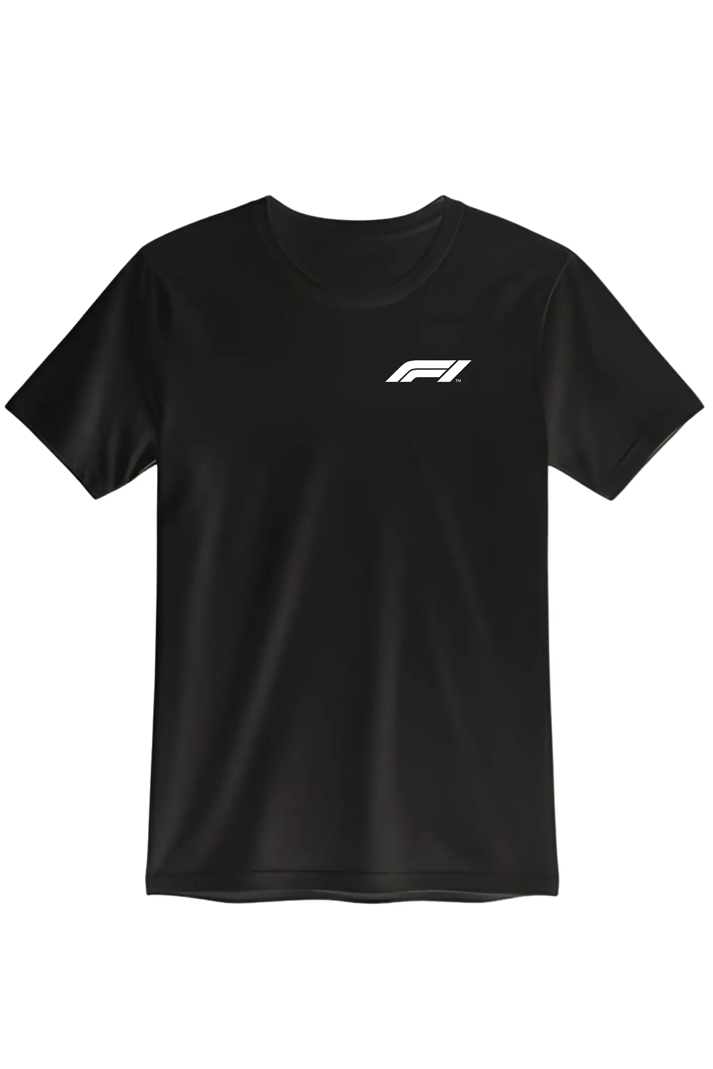 POLERA F1 NEGRO - BLANCA CLASSIC UNISEX 3