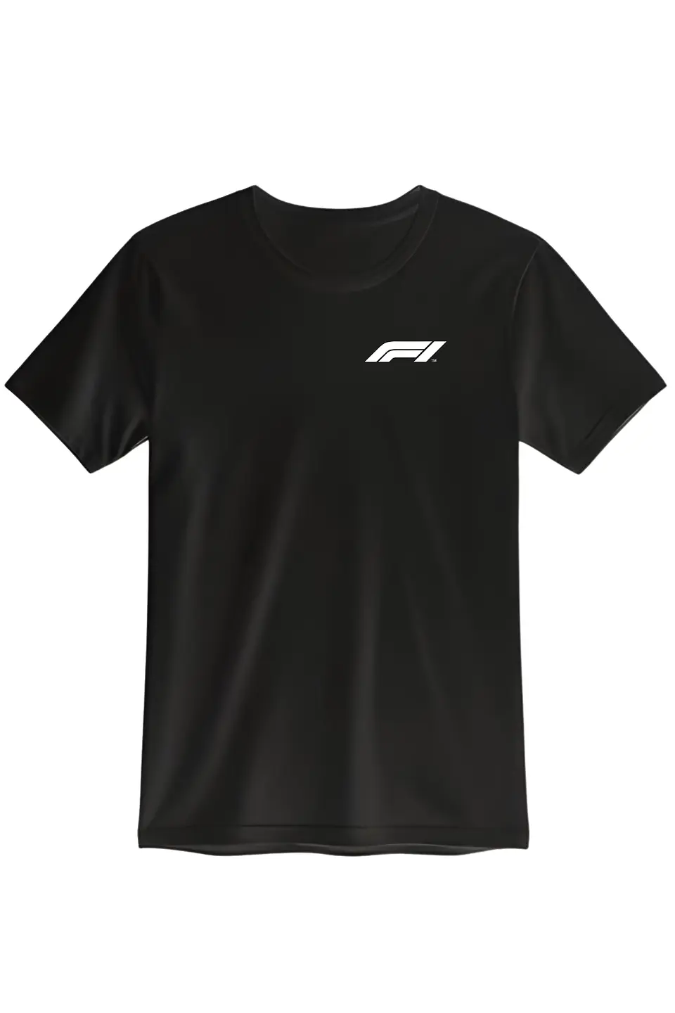 POLERA F1 NEGRO - BLANCA CLASSIC UNISEX 3