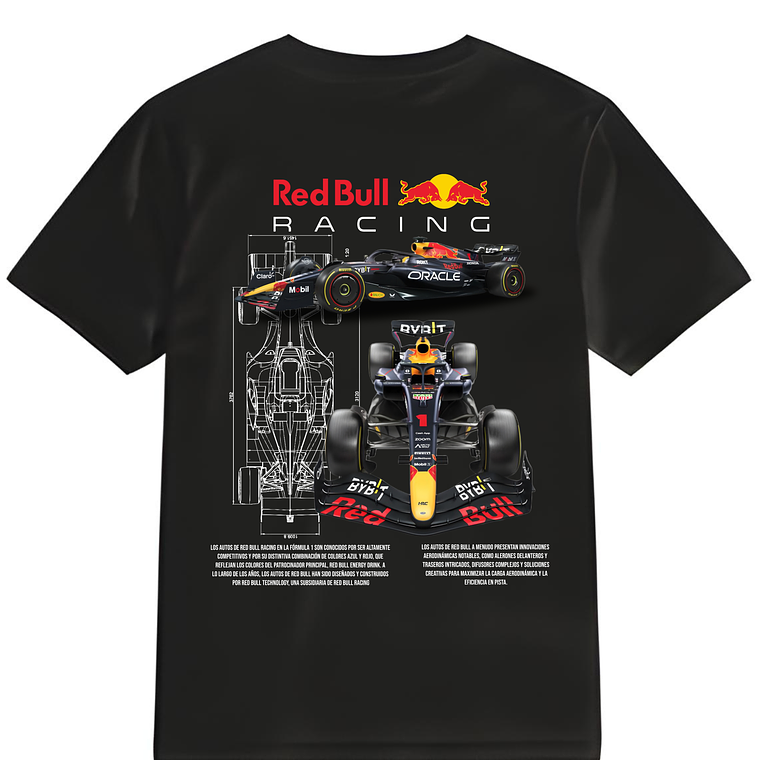 POLERA F-1 NEGRO - CLASSIC UNISEX 1