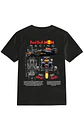 POLERA F1 NEGRO - BLANCA CLASSIC UNISEX - Miniatura 1
