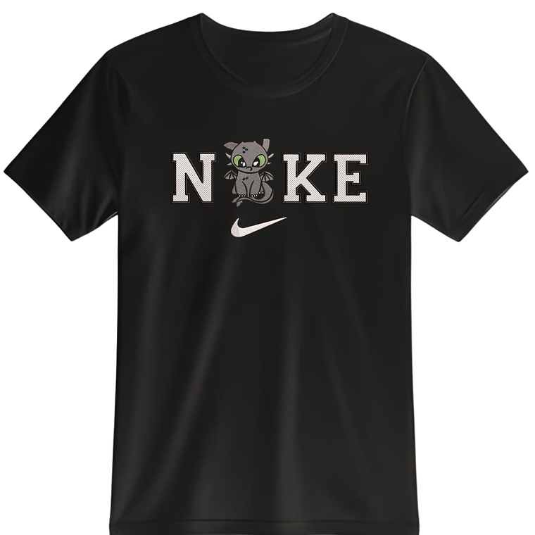 POLERA BORDADO DRAGÓN NEGRO - CLASSIC UNISEX  1