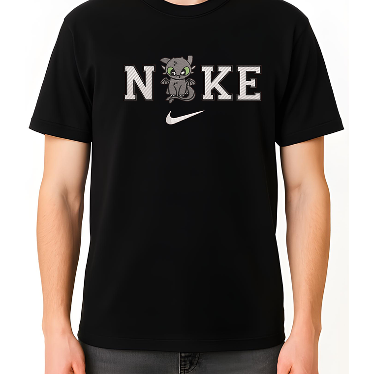 POLERA BORDADO DRAGÓN NEGRO - CLASSIC UNISEX  3