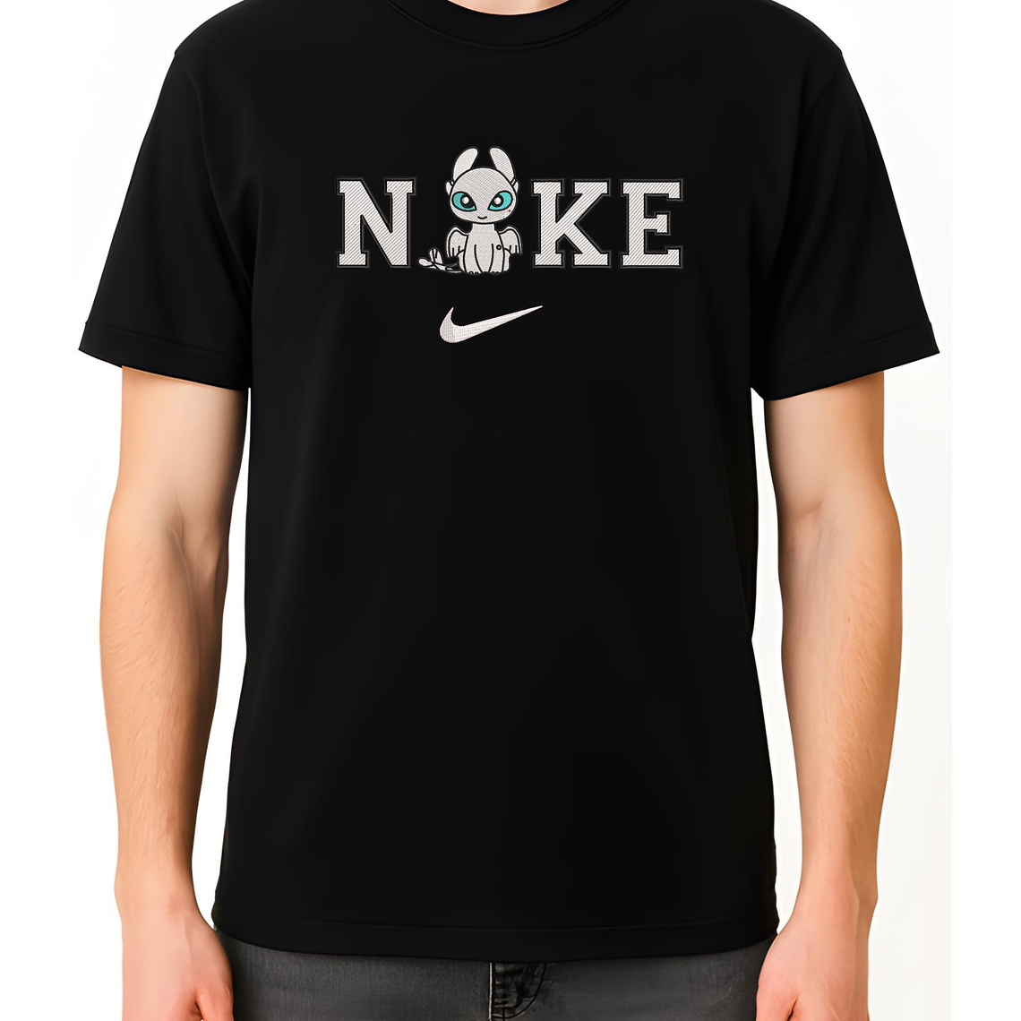 POLERA BORDADO DRAGÓNA NEGRO - CLASSIC UNISEX 3