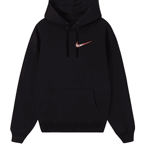 POLERÓN BORDADO SPIDER RED BÁSICO - NEGRO