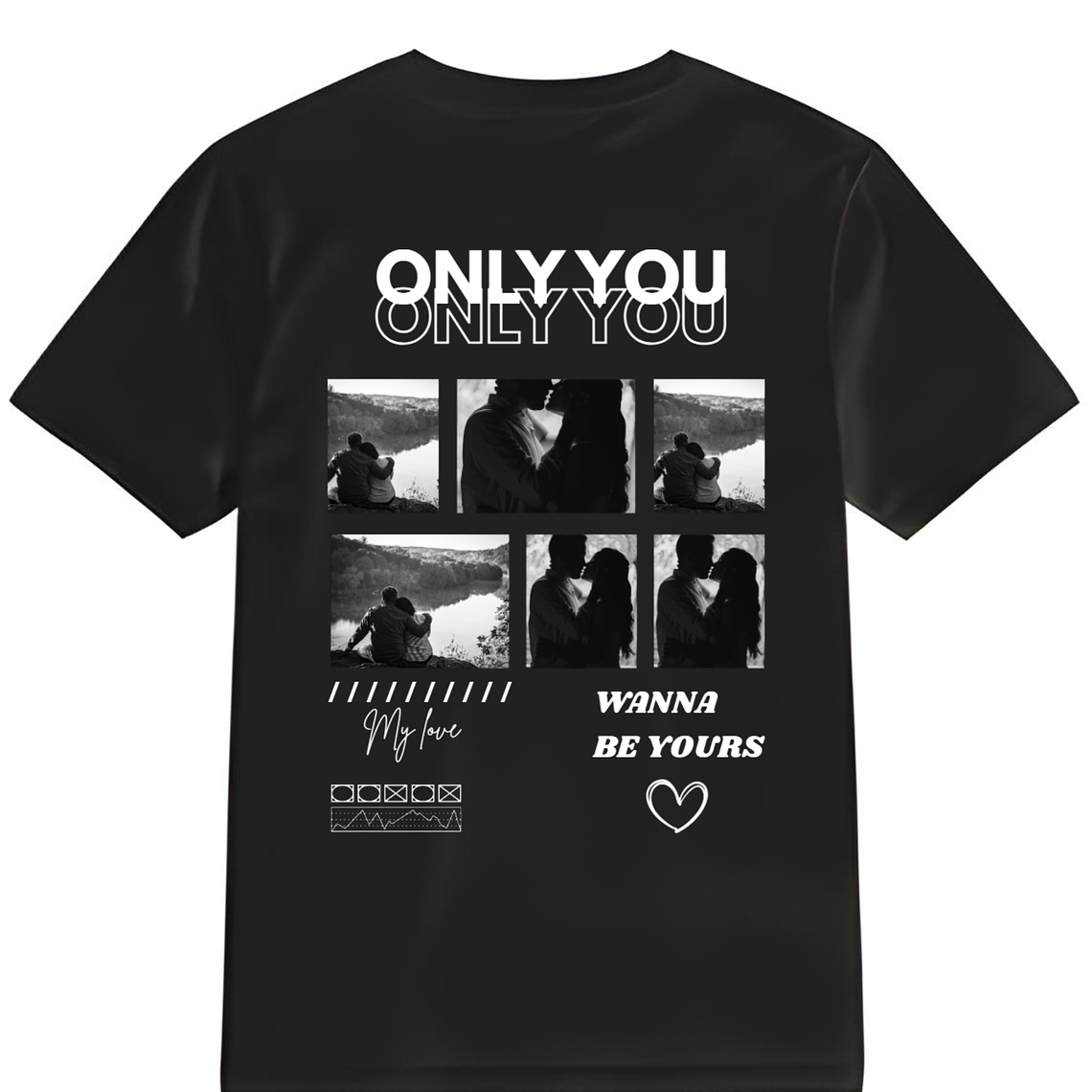 POLERA ONLY YOU NEGRO - CLASSIC UNISEX 1