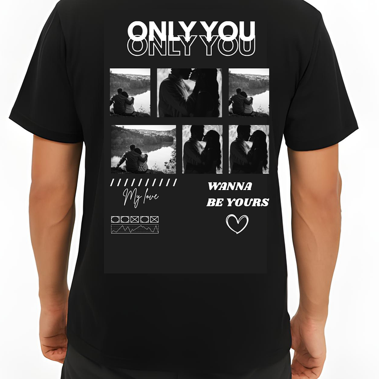 POLERA ONLY YOU NEGRO - CLASSIC UNISEX 2