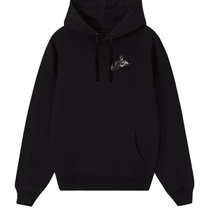 POLERÓN NIGHT BÁSICO BORDADO - NEGRO