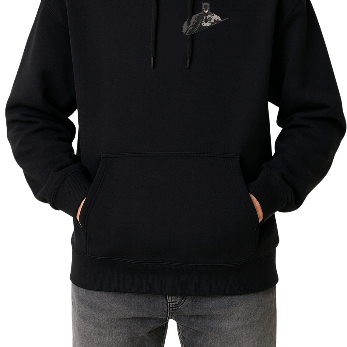 POLERÓN NIGHT BÁSICO BORDADO - NEGRO 2