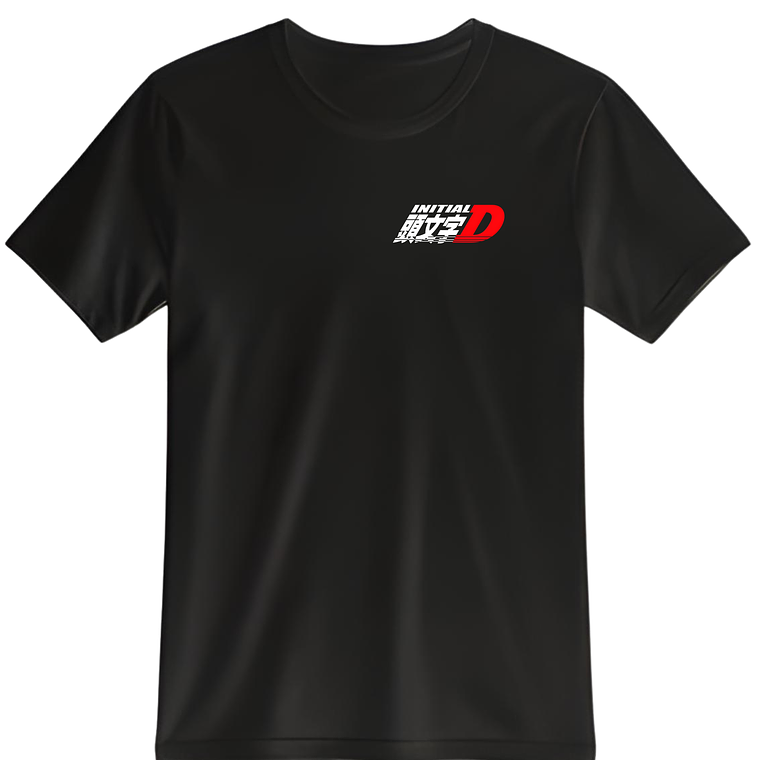 POLERA INITIAL D NEGRO - CLASSIC UNISEX 2
