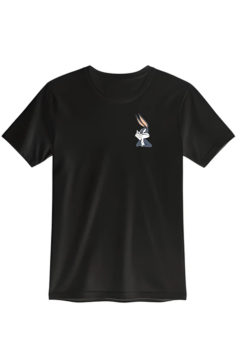 POLERA ESTAMPADO BUGS NEGRO- CLASSIC UNISEX