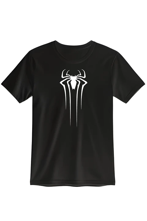 POLERA SPIDER ESTAMPADO BLANCO/NEGRO - CLASSIC UNISEX