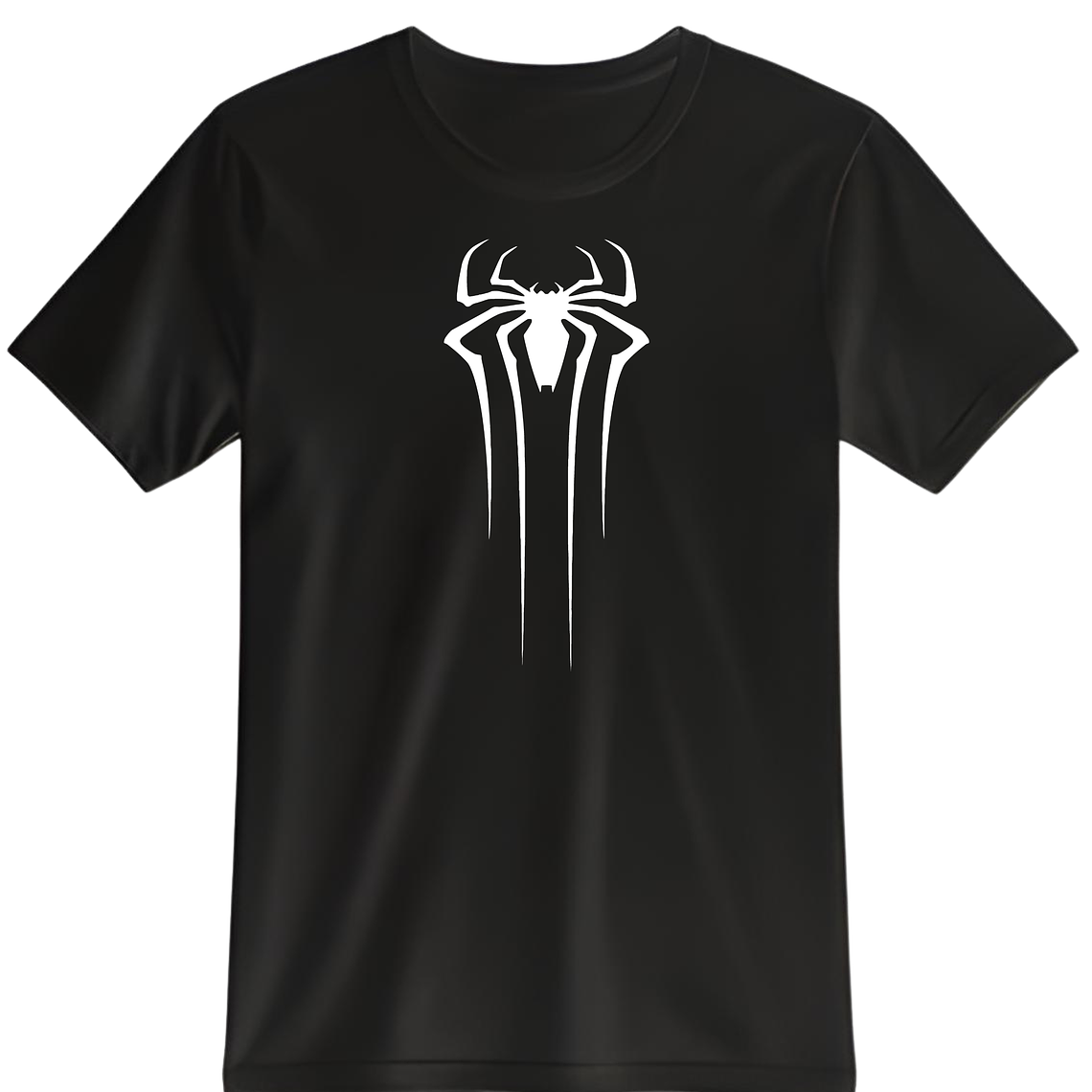 POLERA SPIDER ESTAMPADO BLANCO/NEGRO - CLASSIC UNISEX 1