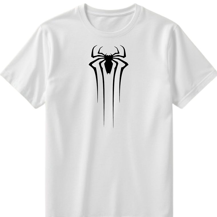 POLERA SPIDER ESTAMPADO BLANCO/NEGRO - CLASSIC UNISEX 2