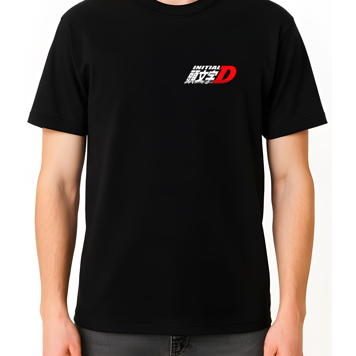 POLERA INITIAL D NEGRO - CLASSIC UNISEX 3