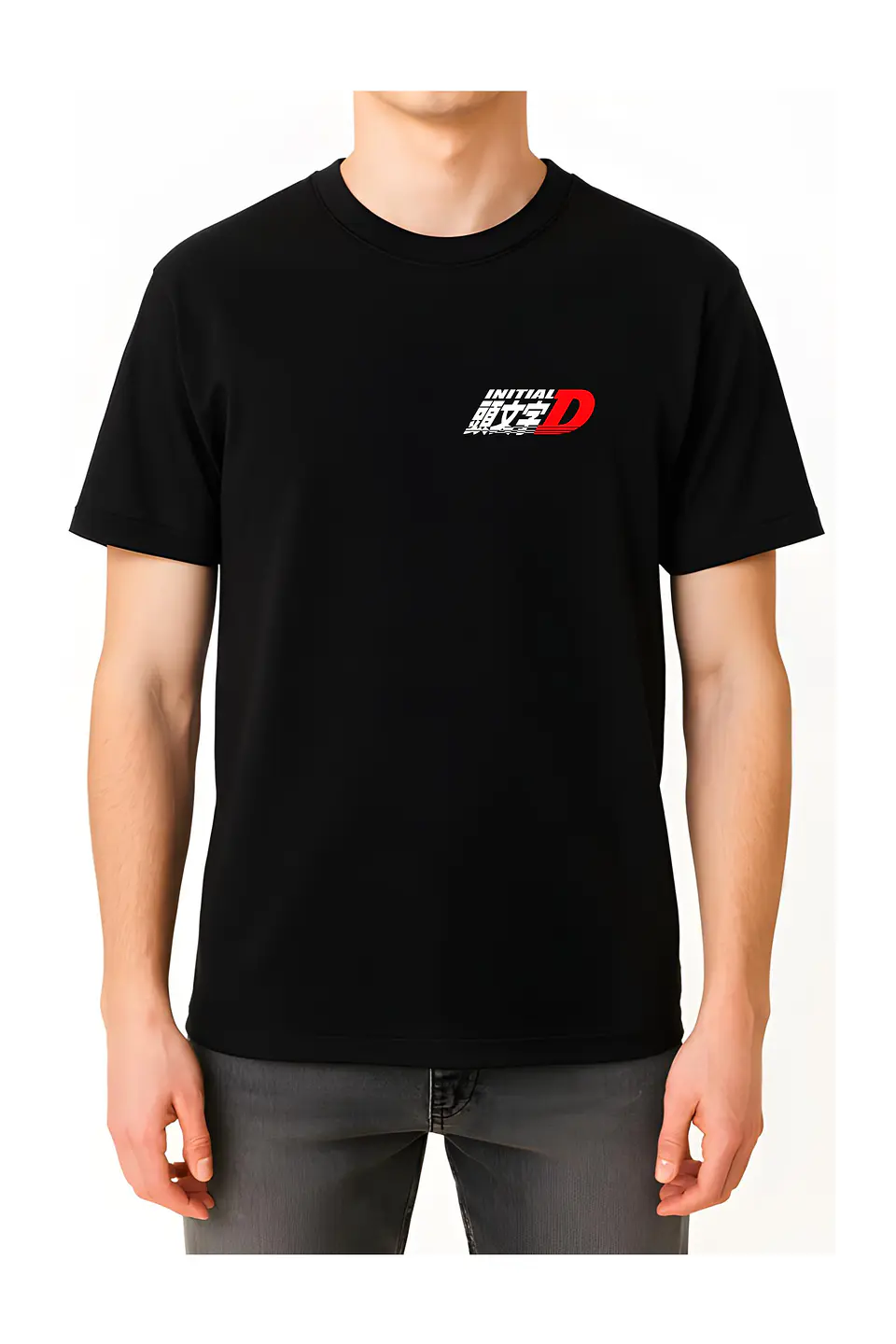 POLERA INITIAL D NEGRO - CLASSIC UNISEX 3