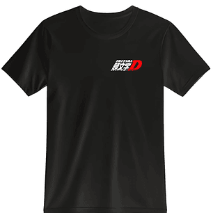 POLERA INITIAL D NEGRO - CLASSIC UNISEX