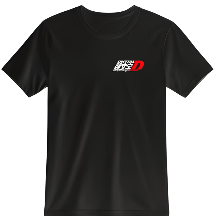 POLERA INITIAL D NEGRO - CLASSIC UNISEX 2