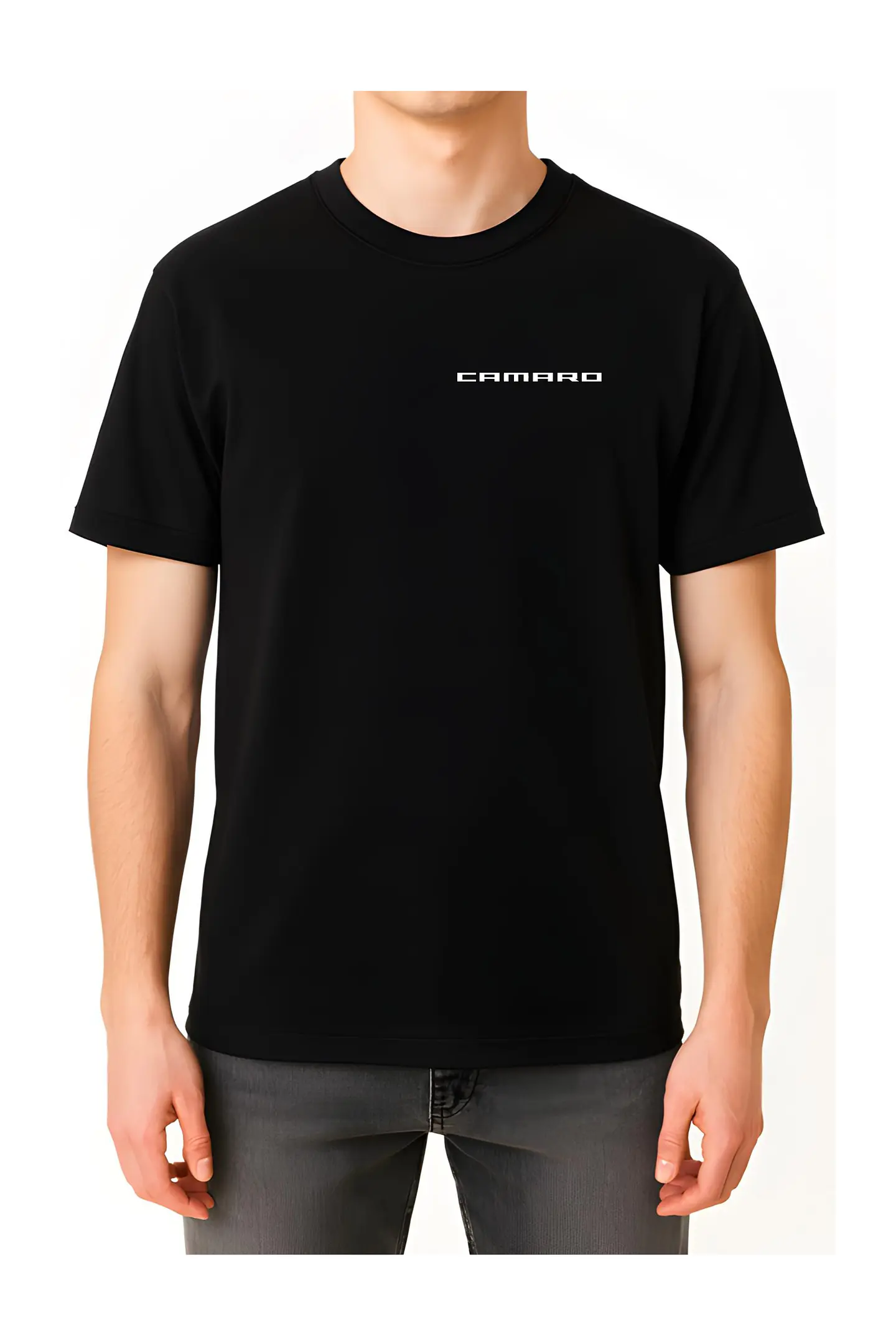 POLERA CAMARO NEGRO - CLASSIC UNISEX 4
