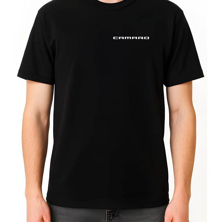 POLERA CAMARO NEGRO - CLASSIC UNISEX 4