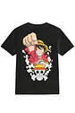 POLERA LUFFY NEGRO - BLANCO CLASSIC UNISEX - Miniatura 1
