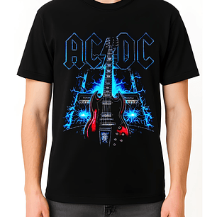 POLERA AC/DC NEGRO - CLASSIC UNISEX