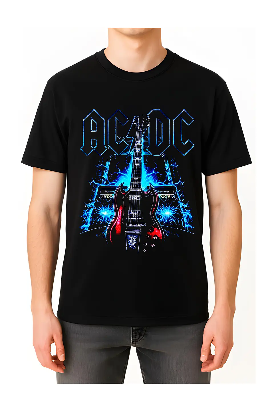 POLERA AC/DC NEGRO - CLASSIC UNISEX 2