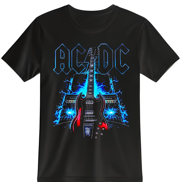 POLERA AC/DC NEGRO - CLASSIC UNISEX 1