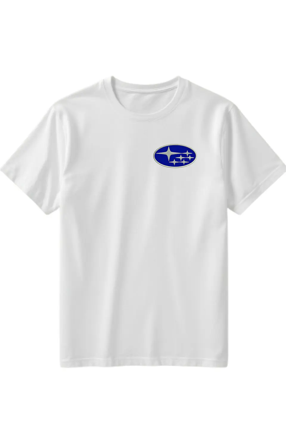 POLERA SUBARU NEGRO - BLANCO BORDADO CLASSIC UNISEX 2