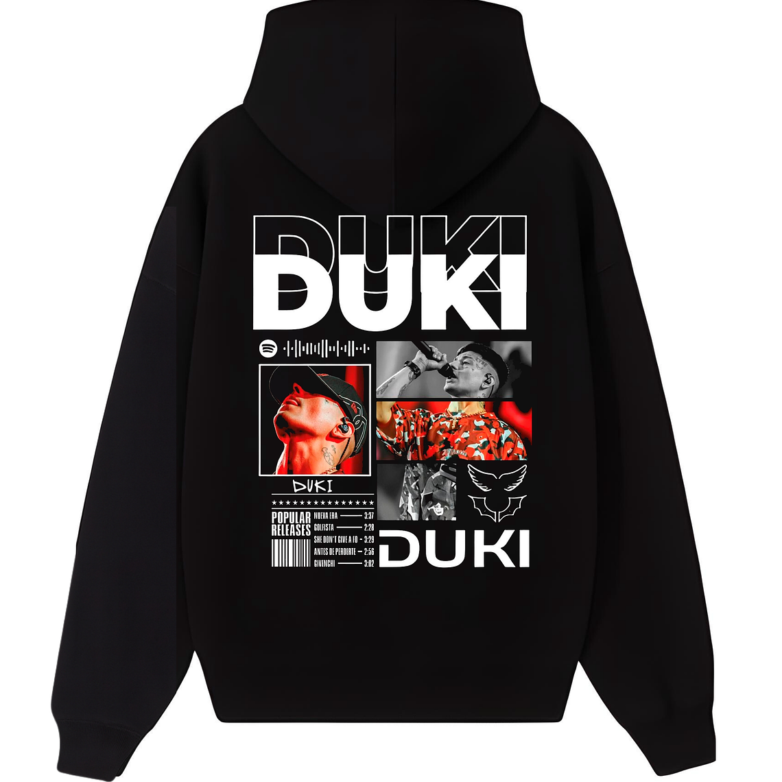 POLERÓN DUKI ESTAMPADO - NEGRO 1