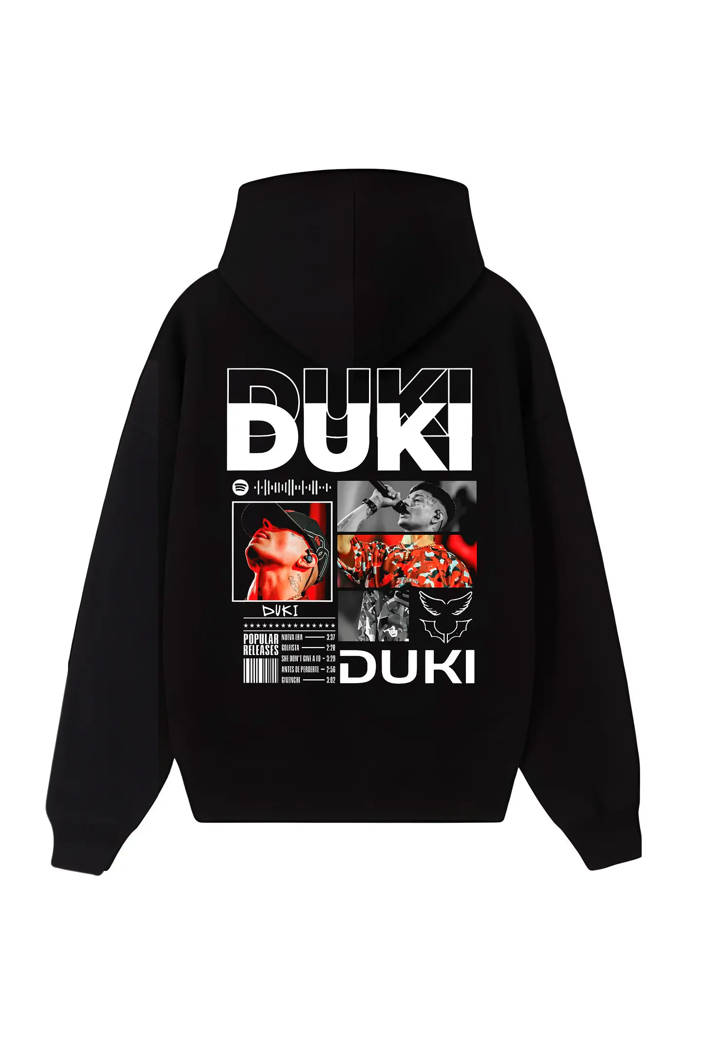 POLERÓN DUKI ESTAMPADO - NEGRO 1