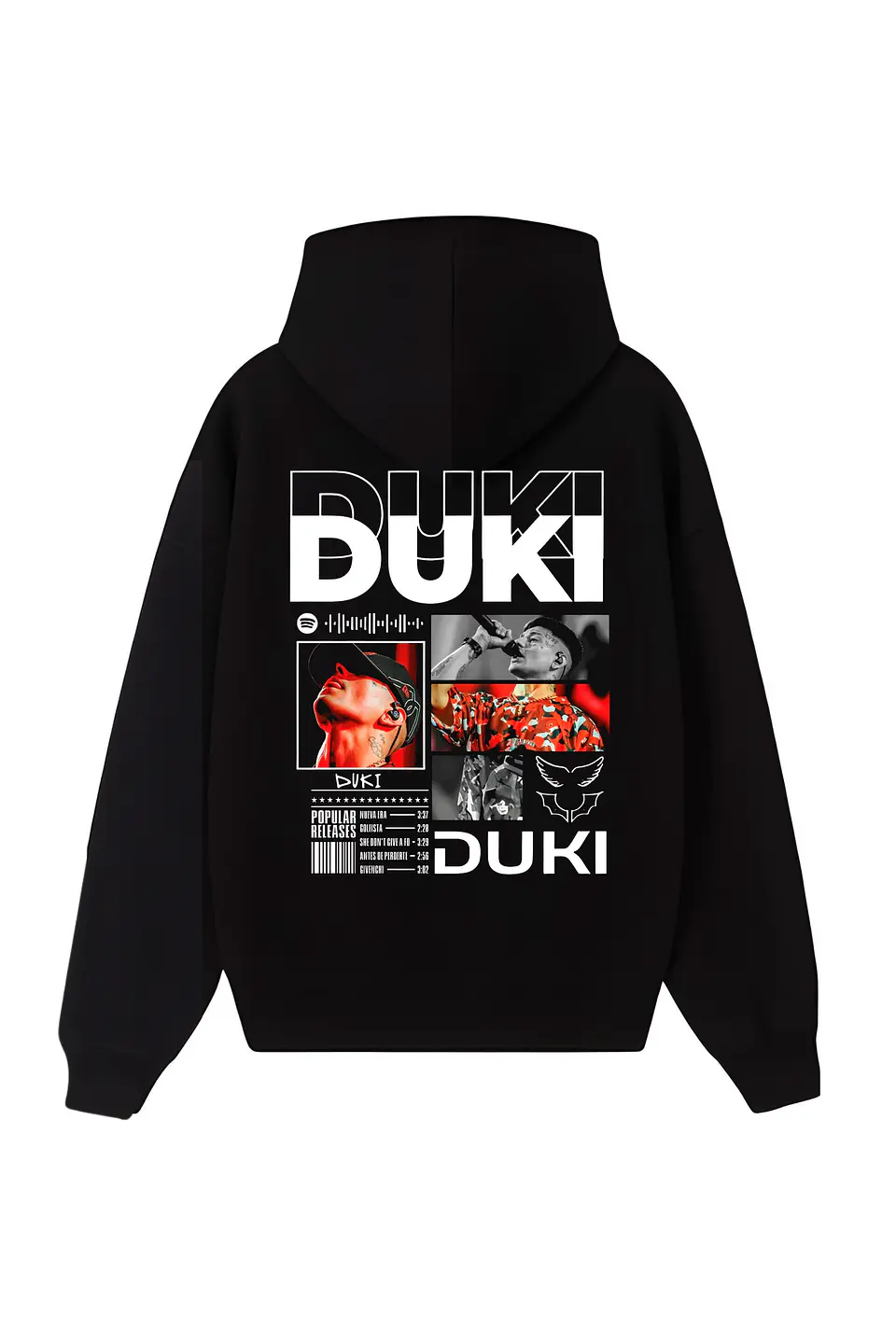 POLERÓN DUKI ESTAMPADO - NEGRO 1