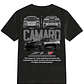 POLERA CAMARO ZL1 NEGRO - BLANCO CLASSIC UNISEX - Miniatura 1