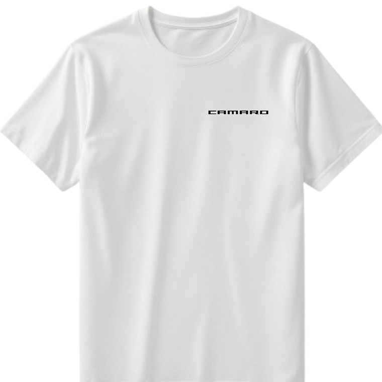 POLERA CAMARO ZL1 NEGRO - BLANCO CLASSIC UNISEX 4