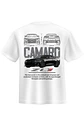 POLERA CAMARO ZL1 NEGRO - BLANCO CLASSIC UNISEX - Miniatura 2
