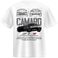 POLERA CAMARO ZL1 NEGRO - BLANCO CLASSIC UNISEX - Miniatura 2