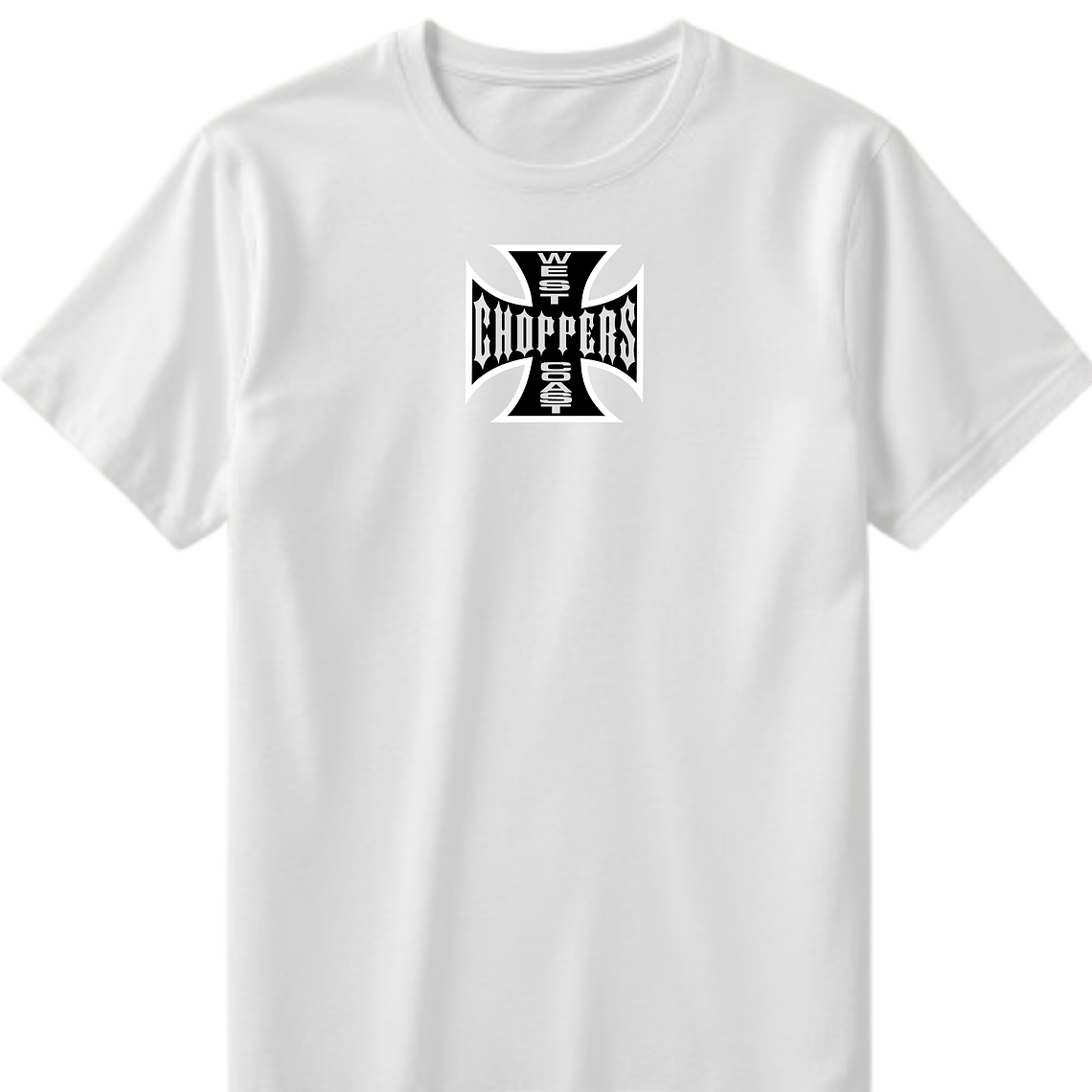 POLERA PAUL WALKER - WEST COAST CHOPPERS NEGRO - BLANCO CLASSIC UNISEX 3